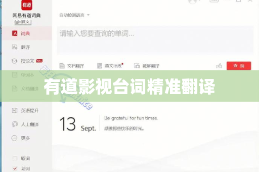 有道影视台词精准翻译