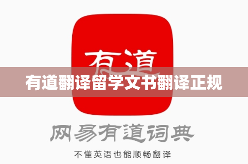 有道翻译留学文书翻译正规