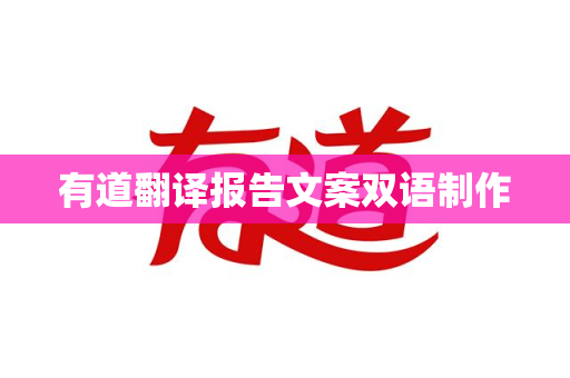 有道翻译报告文案双语制作