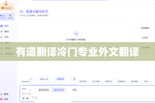 有道翻译冷门专业外文翻译