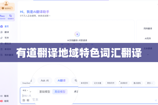 有道翻译地域特色词汇翻译