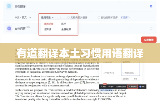 有道翻译本土习惯用语翻译