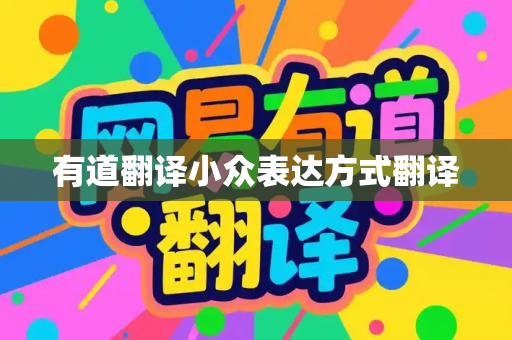 有道翻译小众表达方式翻译