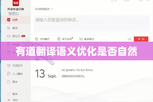 有道翻译语义优化是否自然