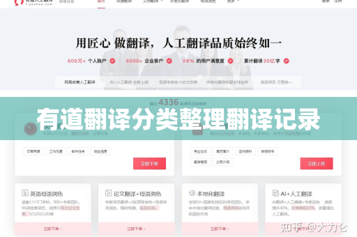 有道翻译分类整理翻译记录