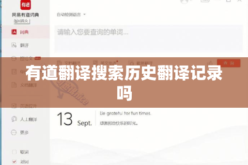 有道翻译搜索历史翻译记录吗