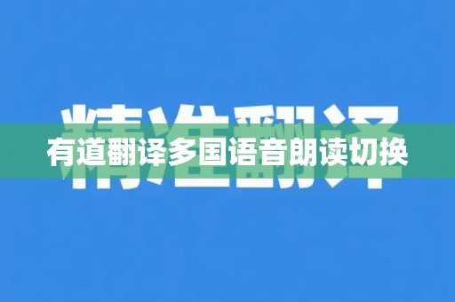 有道翻译多国语音朗读切换