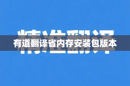 有道翻译省内存安装包版本