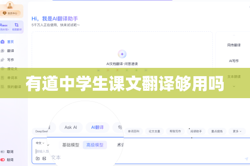 有道中学生课文翻译够用吗