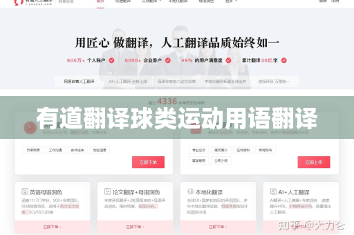有道翻译球类运动用语翻译