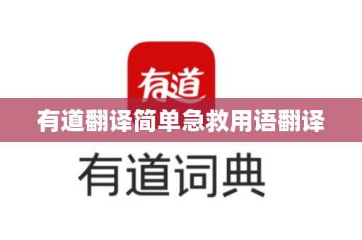 有道翻译简单急救用语翻译