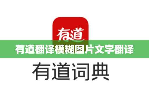 有道翻译模糊图片文字翻译