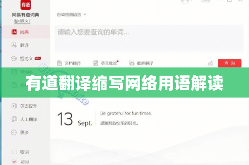 有道翻译缩写网络用语解读