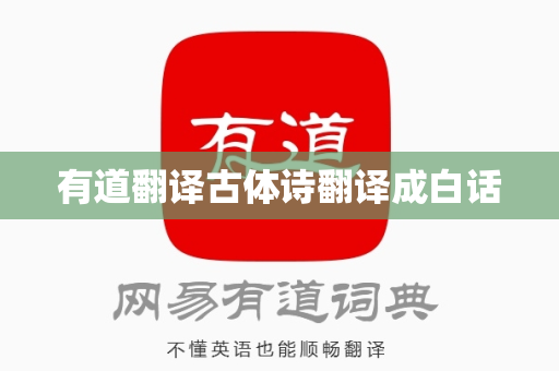 有道翻译古体诗翻译成白话