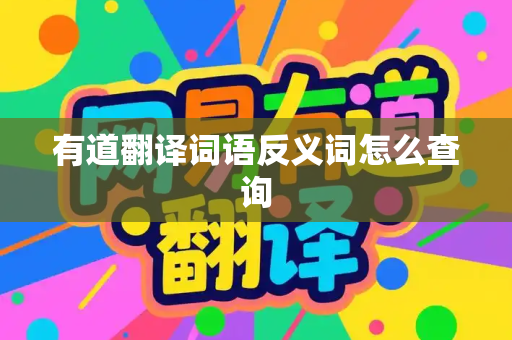 有道翻译词语反义词怎么查询