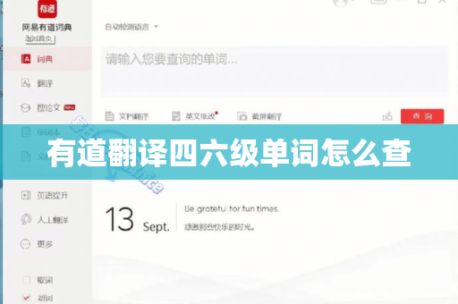 有道翻译四六级单词怎么查
