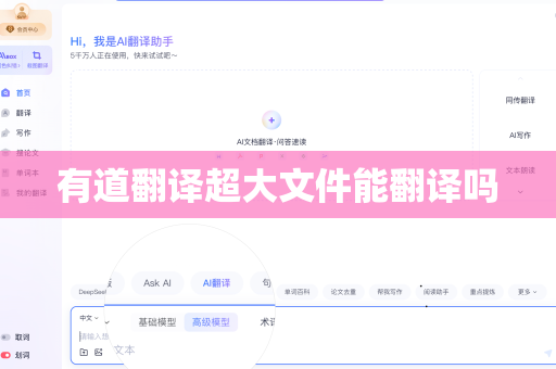 有道翻译超大文件能翻译吗
