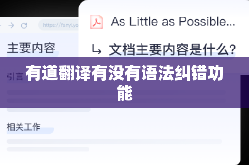 有道翻译有没有语法纠错功能