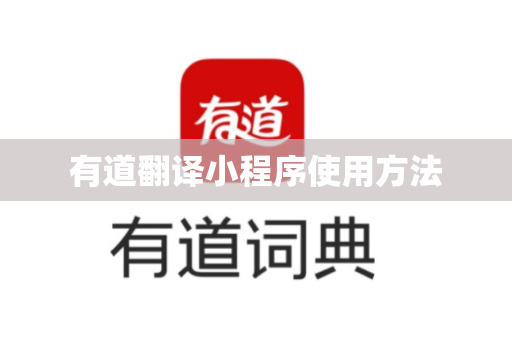 有道翻译小程序使用方法