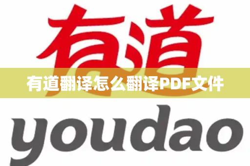 有道翻译怎么翻译PDF文件