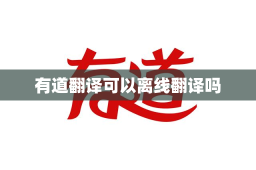有道翻译可以离线翻译吗